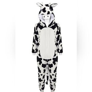 Cow Print Hooded Onesie Pajamas Or Costume Size 2-3T